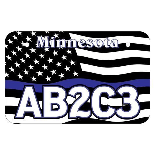 Thin Blue Line Minnesota ATV Plate