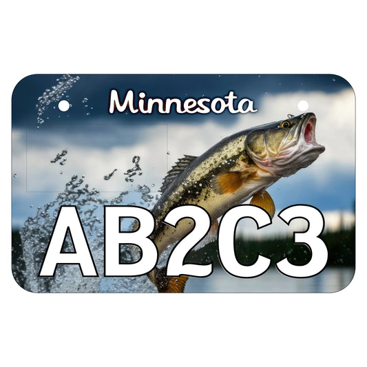 Bass Minnesota ATV License Plate