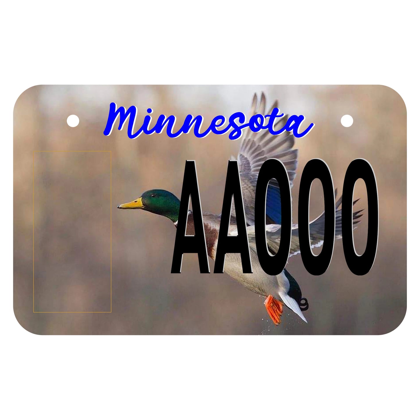 Mallard Duck Minnesota ATV License Plate