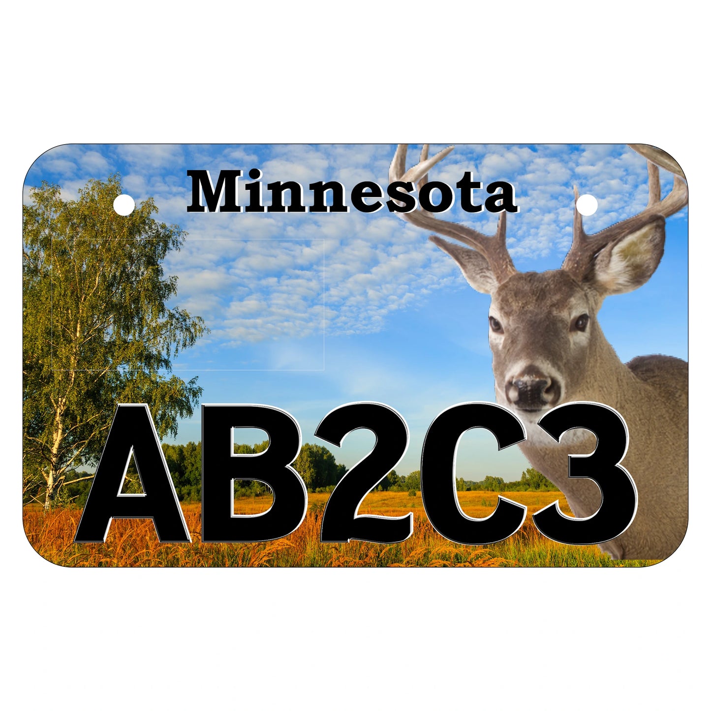 White Tail Deer Minnesota ATV Plate