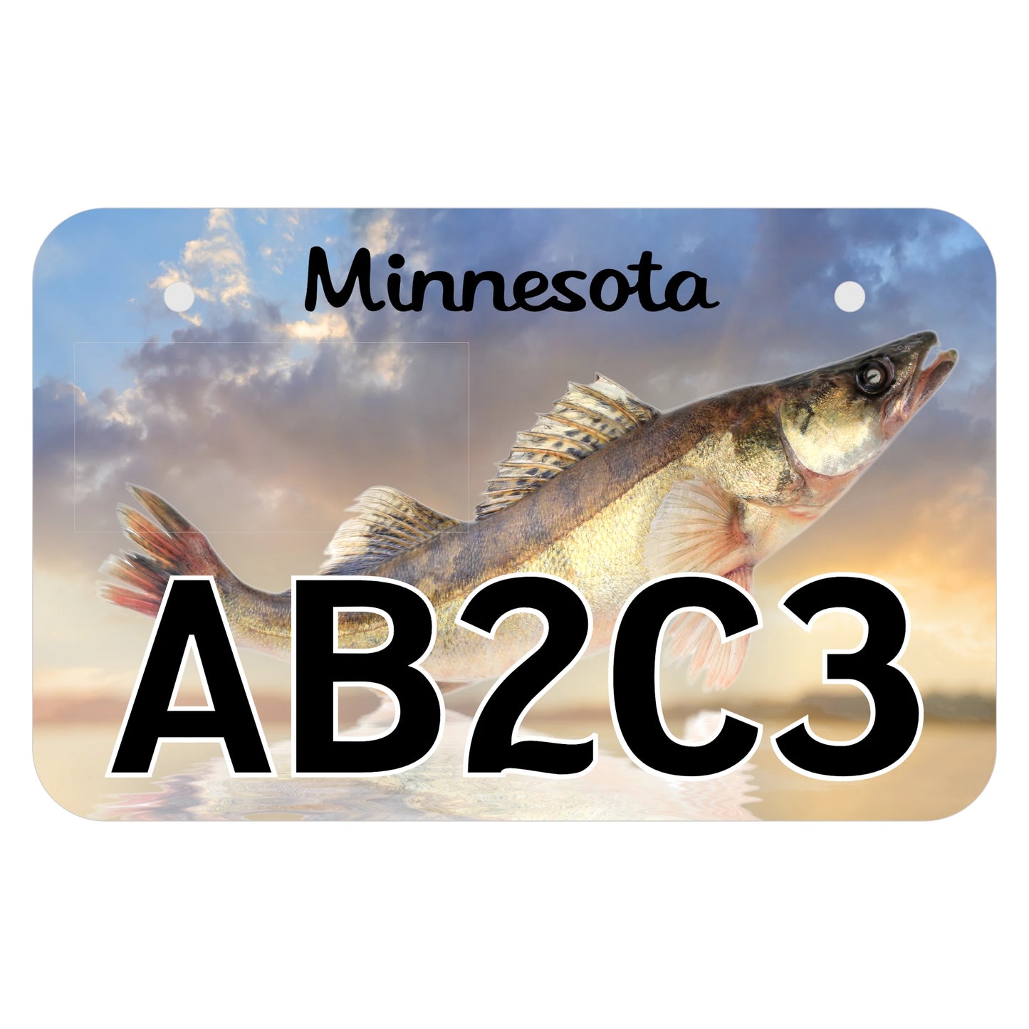 Walleye Minnesota ATV License Plate