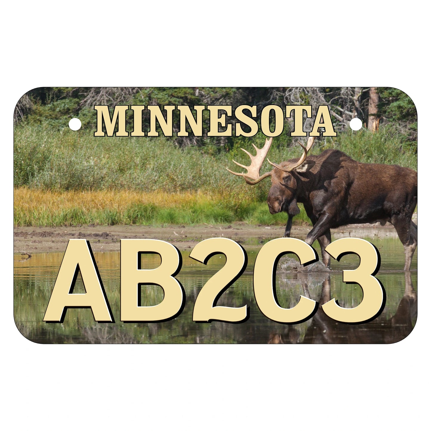 Moose Minnesota ATV Plate