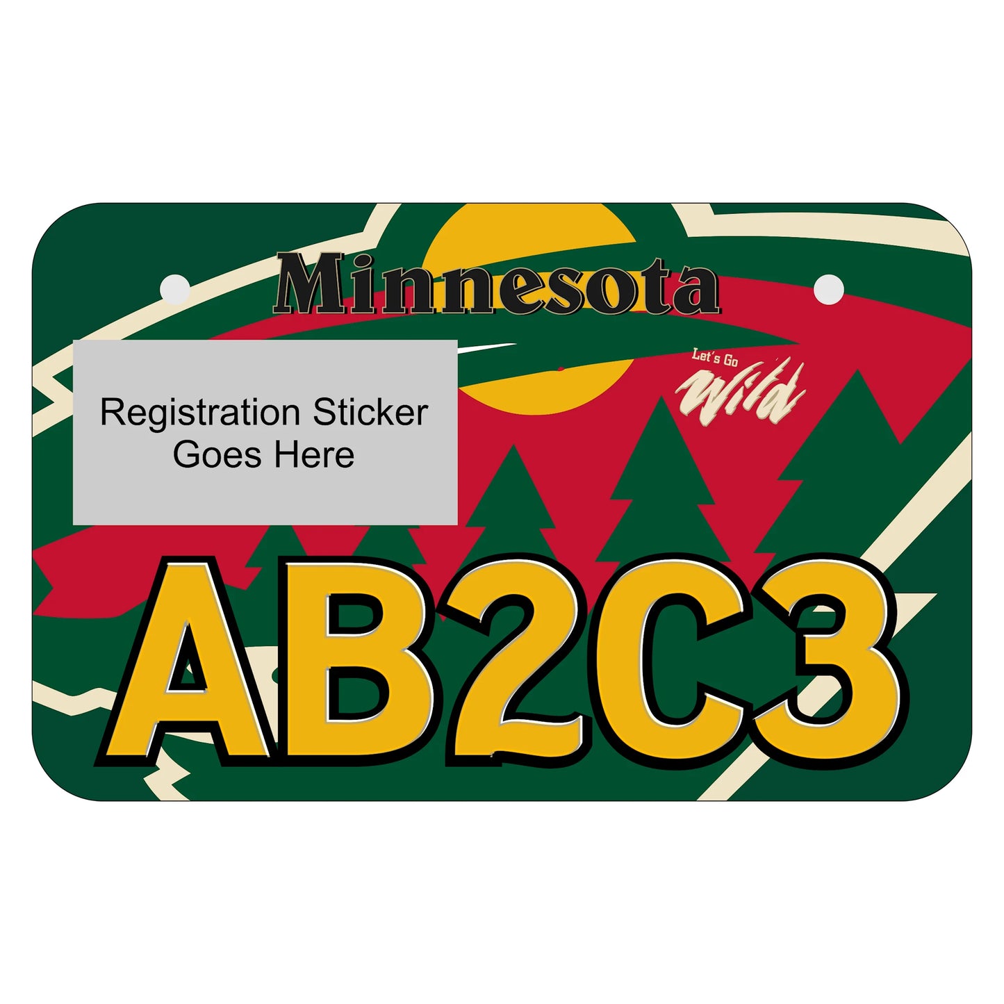 Minnesota ATV License Plate - Go Wild