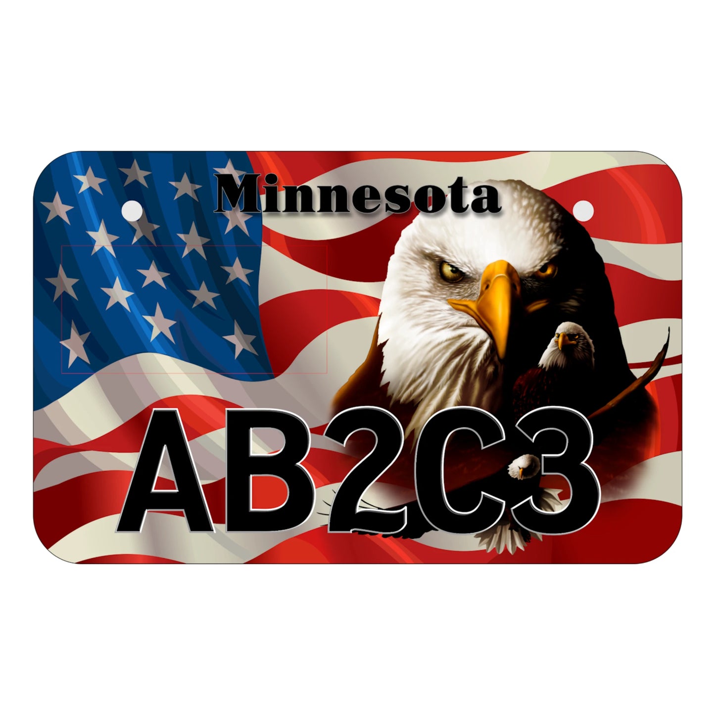 Majestic Eagles Minnesota ATV license plate