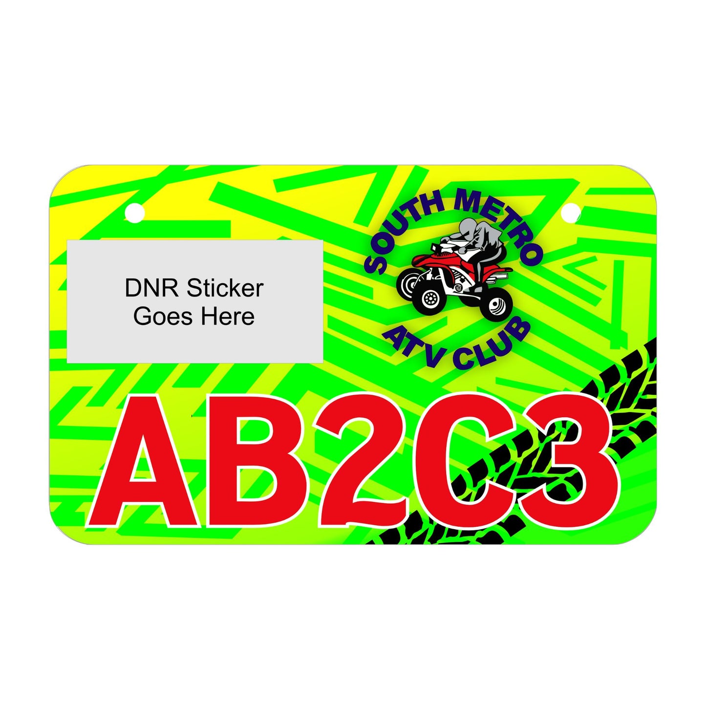 South Metro ATV Club Members Only ATV License Plate